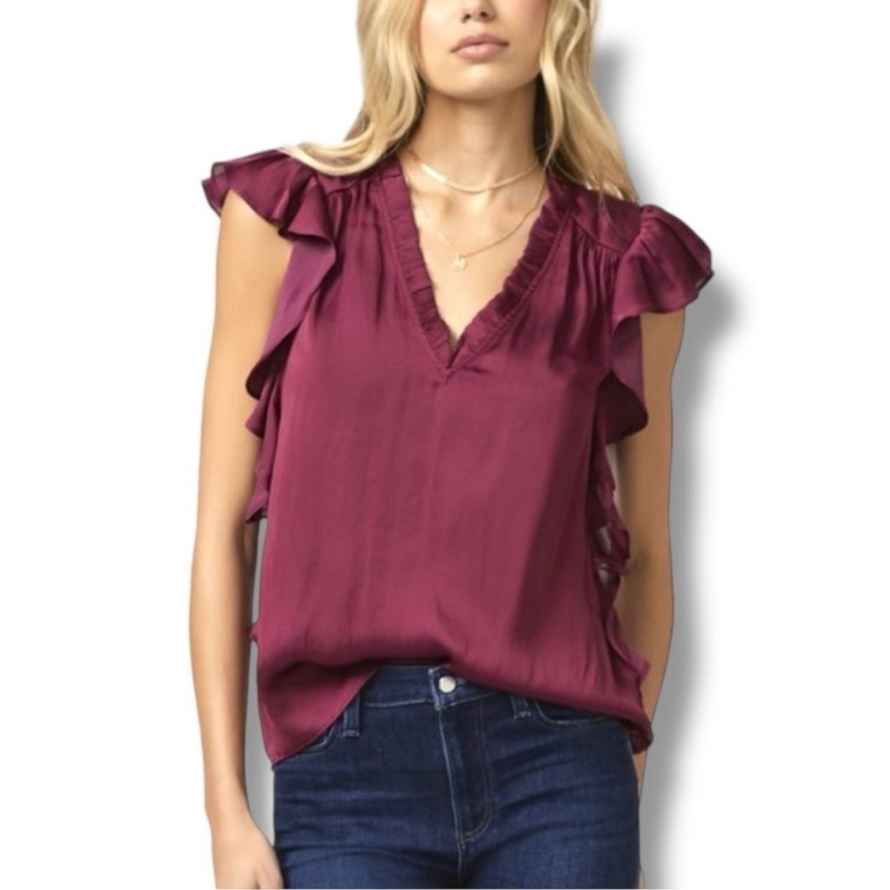 PAIGE Genie Top in Sangria